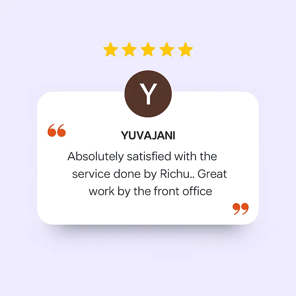 Vk empire spa and saloon in thoraipakkam user review Absolutely satisfied with the service done by Richu Great work by the front office